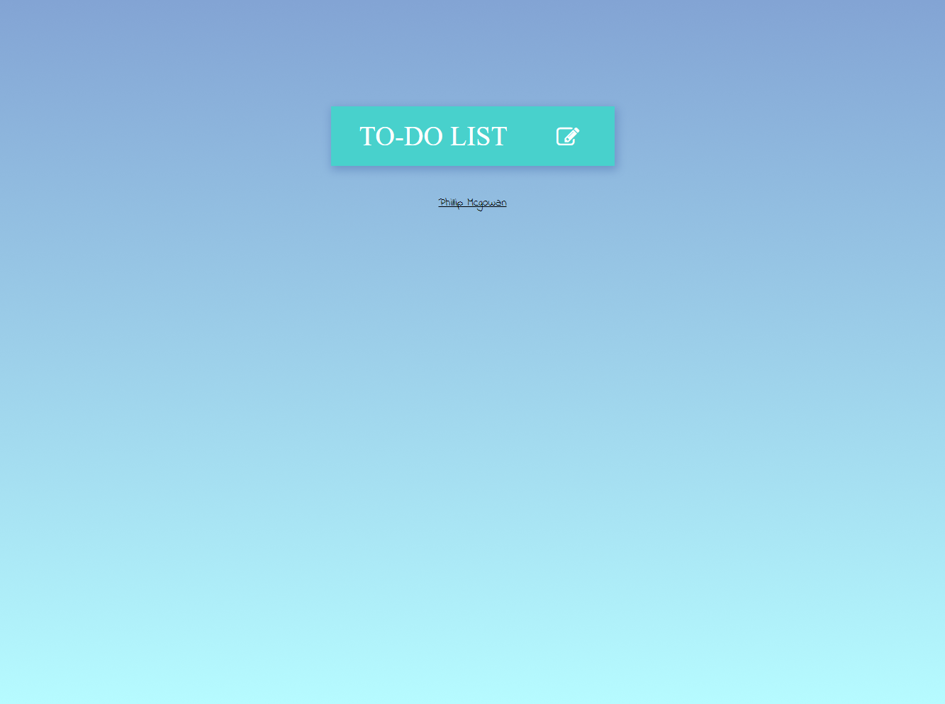 To-Do App